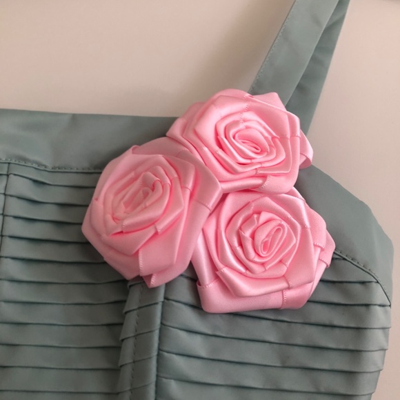 Unique Vintage Sage & Ivory Tulle Swing Cocktail Dress, XS, NWT - Picture 4 of 11